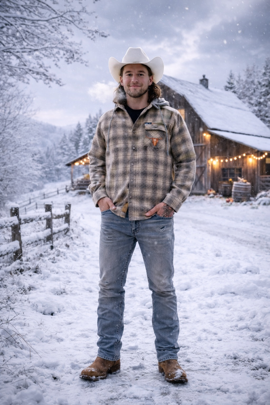 La Backcountry Plaid | Beige/Brun | Chemise en flanelle