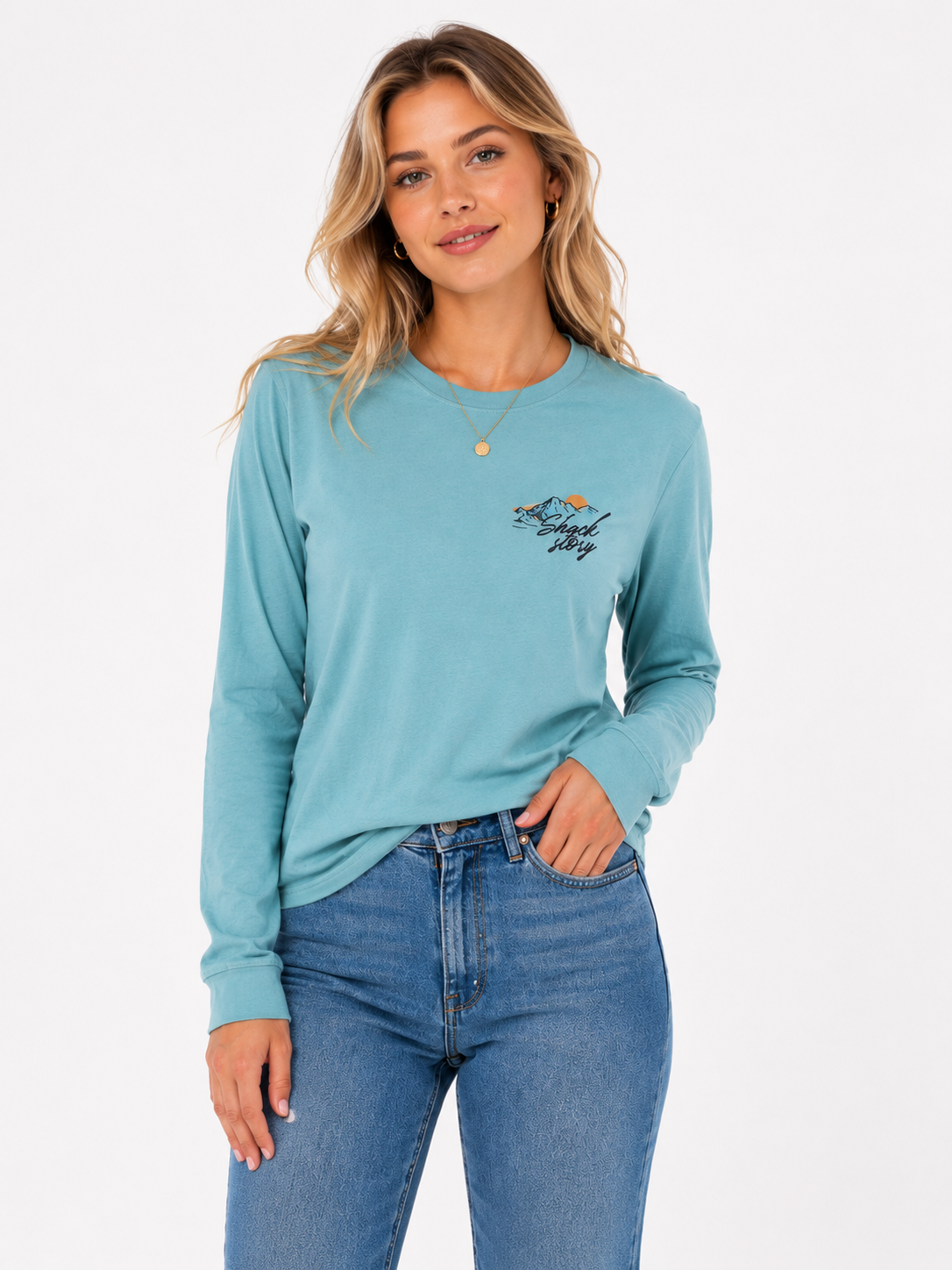 Jeep Ride | Turquoise Longsleeve | Women