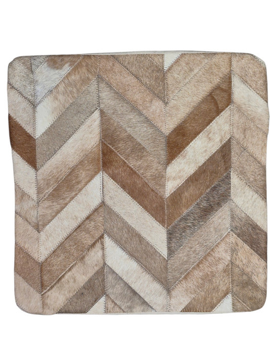 Housse de coussin en peau de vache 15x15