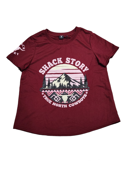 Southwestern | Burgundy T-Shirt | Women