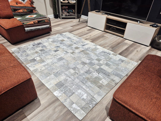 Cowhide rug  4'11' x 6'7" (P#14)