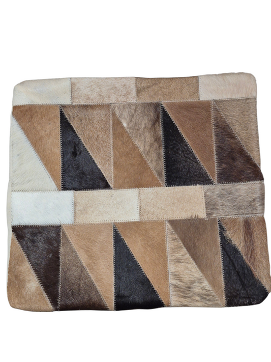 Housse de coussin en peau de vache 15x15