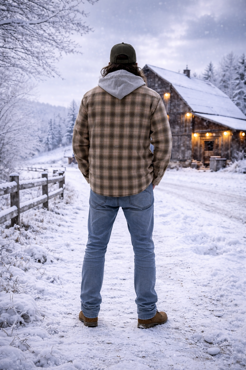 The Backcountry Plaid| Beige/Brown | Flannel Shirt