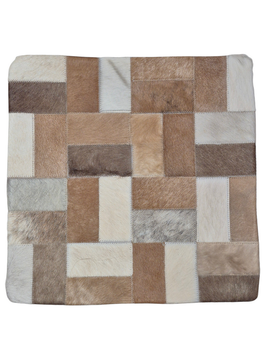 Housse de coussin en peau de vache 15x15