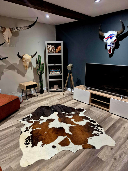 Tapis en peau de vache 6'8" x 5'10" (R#56)