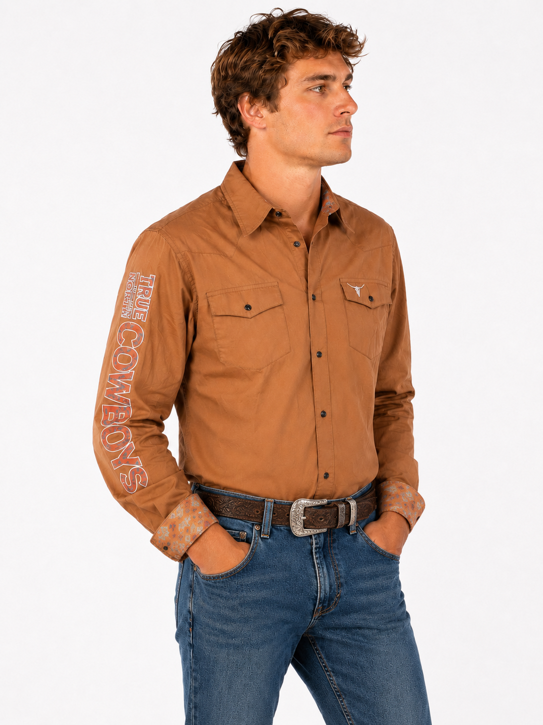 Shack Story Button Down Shirt | Light Tobaco |