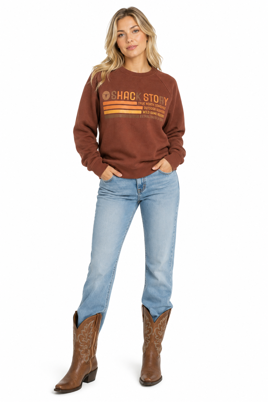 Wild Game | Burgundy Crewneck | Women
