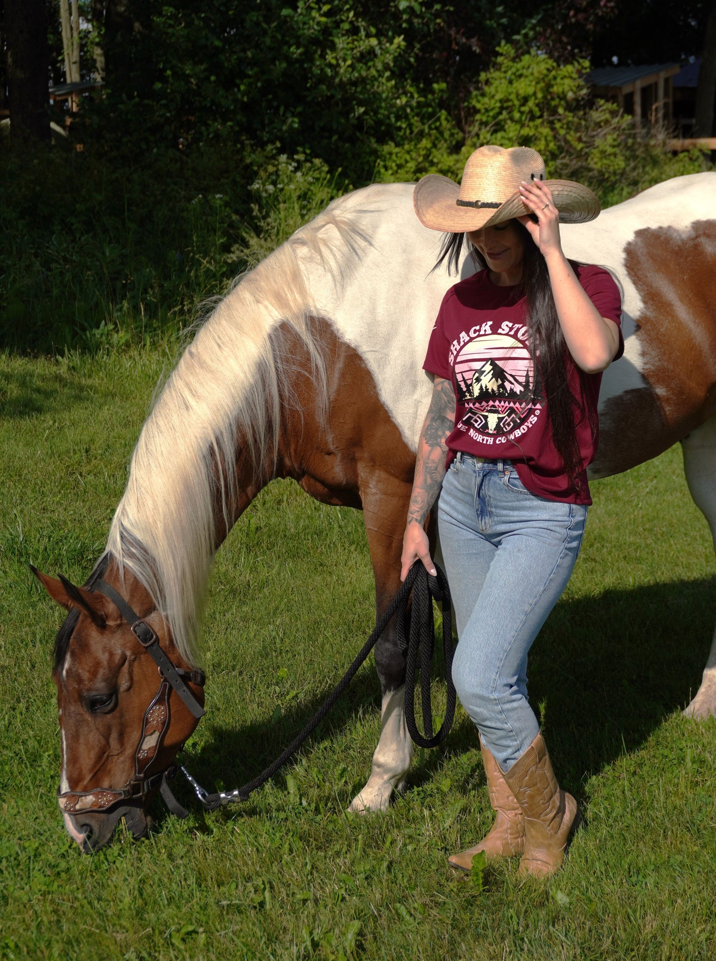 Southwestern | Burgundy T-Shirt | Women