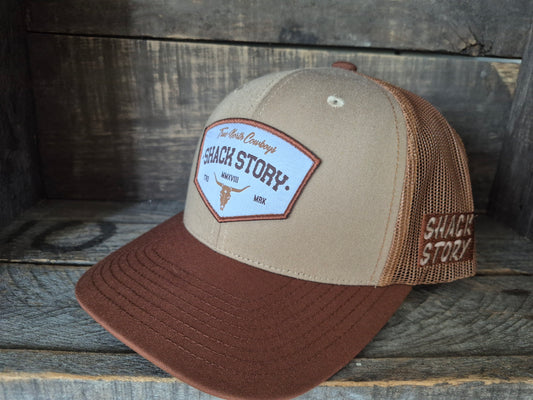 Cap | White Patch | Brown/Tan/Caramel