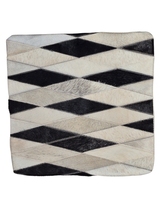 Housse de coussin en peau de vache 15x15