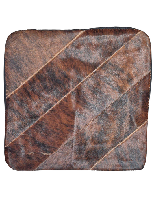 Housse de coussin en peau de vache 15x15
